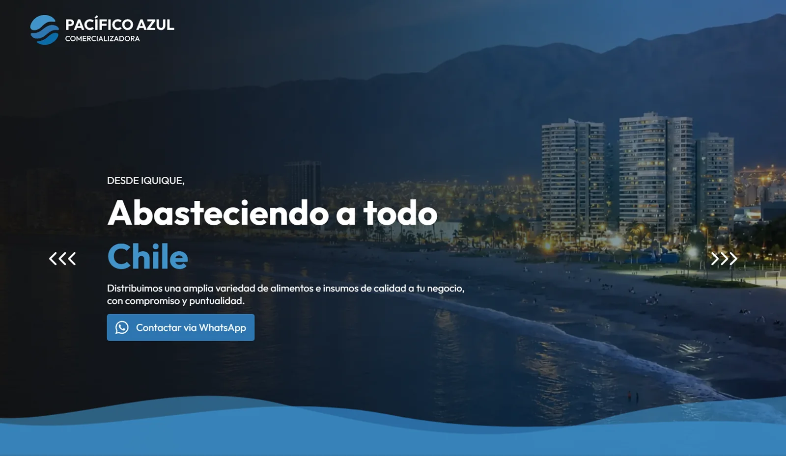 Pacífico Azul Company Website
